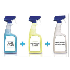 Disinfecting All-Purpose Spray and Glass Cleaner, Fresh Scent, 32 oz Spray Bottle, 8/Carton
