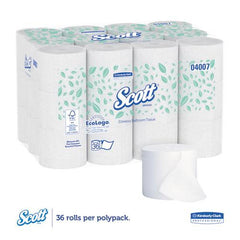 Essential Coreless SRB Bathroom Tissue, Septic Safe, 2-Ply, White, 1000 Sheets/Roll, 36 Rolls/Carton