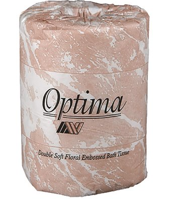 Optima Bath Tissue, Septic Safe, 2-Ply, White, , 500 Sheets/Roll, 96 Rolls/Carton
